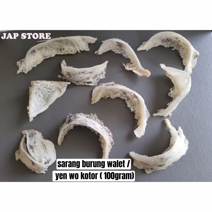 

Paling Baik Sarang Burung Walet / Yen Wo Kotor 100Gram