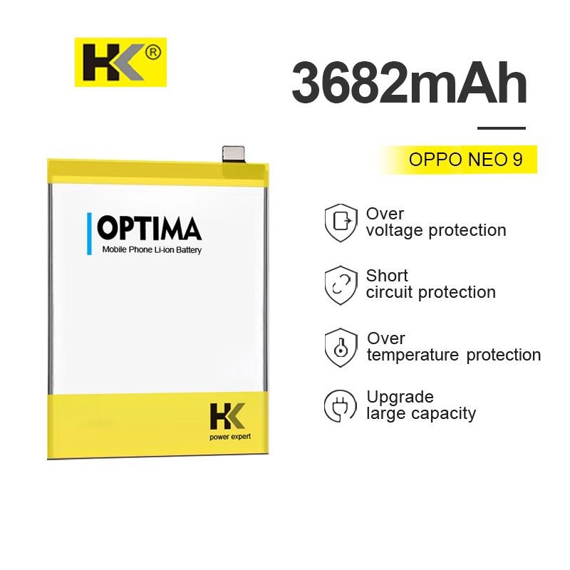 HK Optima Baterai Oppo Neo 9 / A37 / A37F / BLP615 3682 mAh 3.8V Double IC