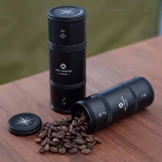 

TERBARU - CAMPINGMOON CC-51-BK MEDIUM COFFEE CAN Black Tabung Isi Wadah Biji Kopi Camping Outdoor