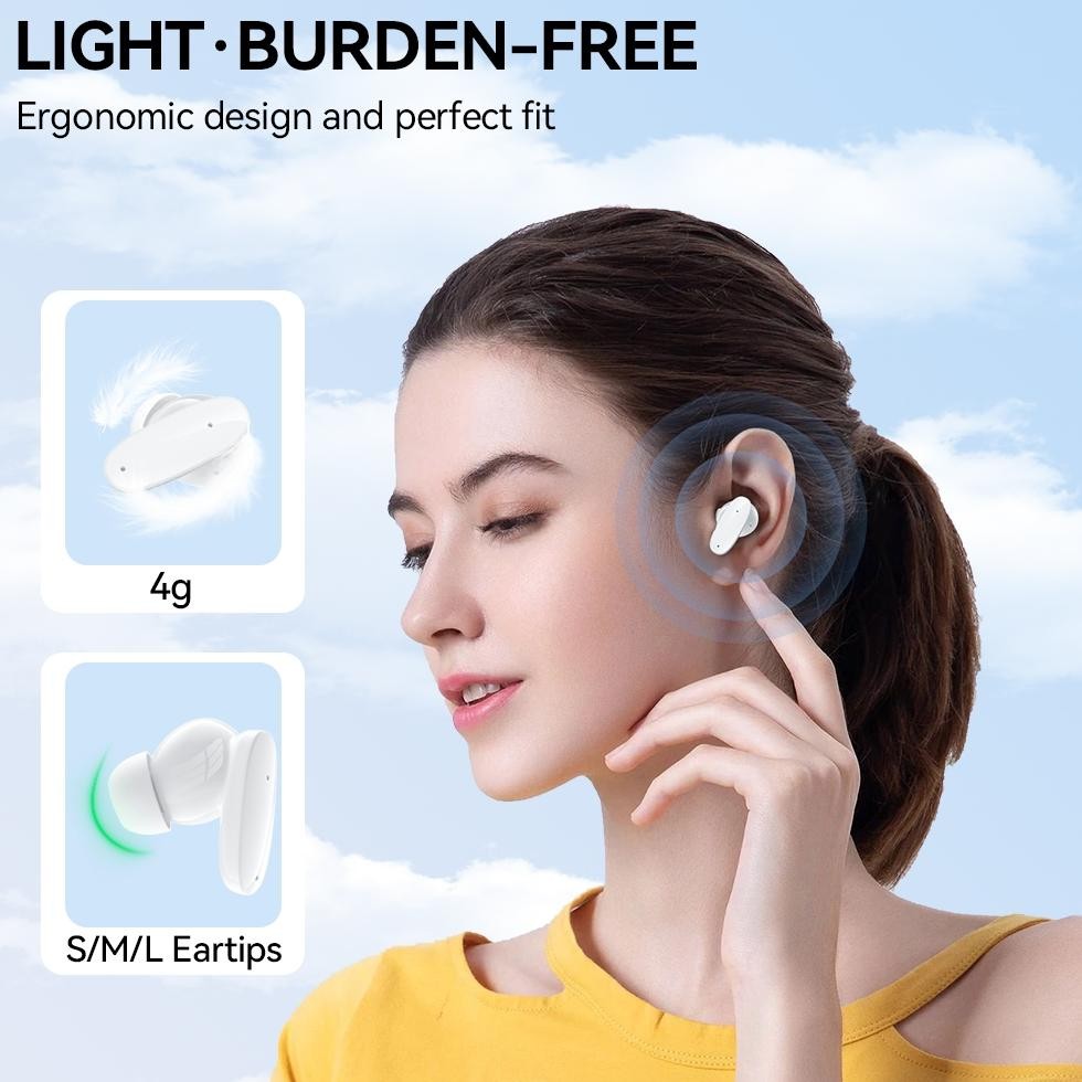 DISKON GOOJODOQ TWS headset Earphone Bluetooth 5.3 noise reduction, professional sub-bass sound when
