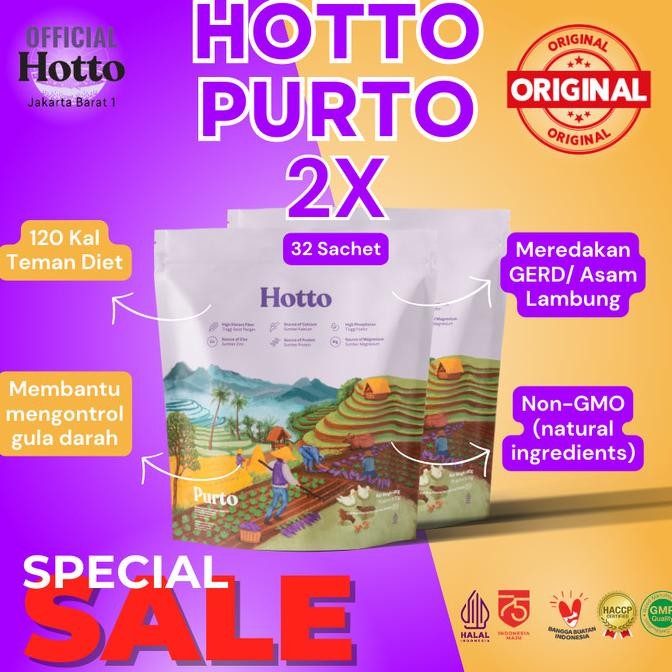 

Campaign Only! Hotto Purto Oat 2 Pouch @16 Sachet (TOTAL 32 SACHET)
