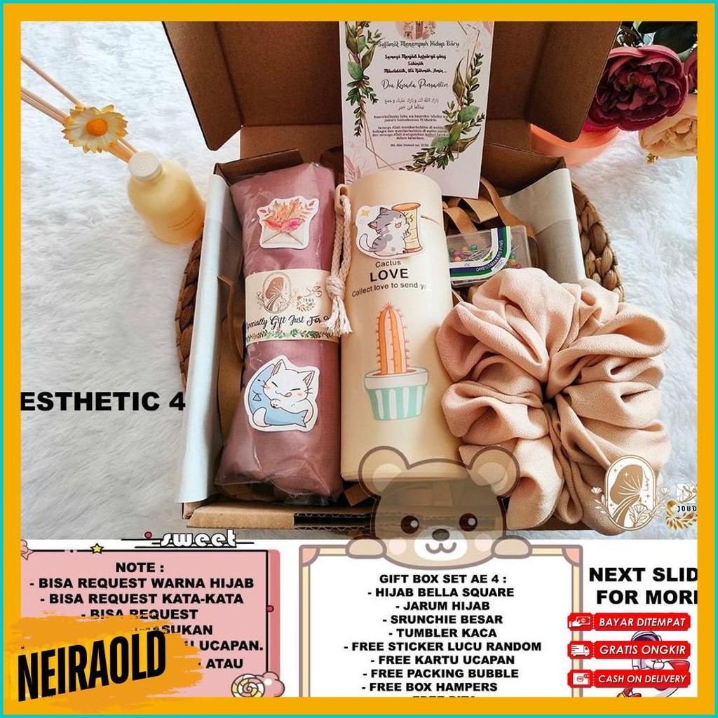 

Hampers Hijab Premium / Hampers Hijab Gift Box / Hampers Cewek Ulang Tahun / Hampers Cewek Aesthetic (6.6)