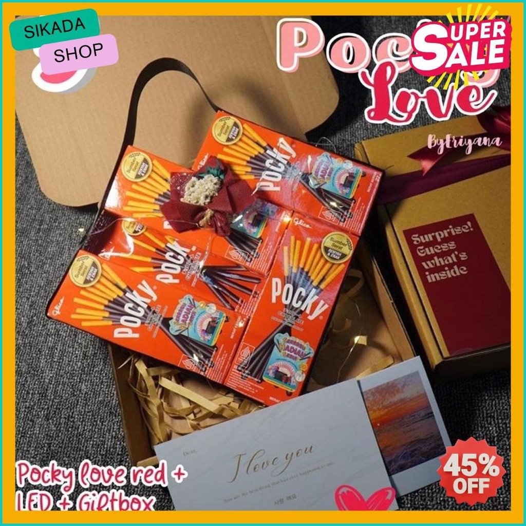 

Pocky Love Hampers Snack Box Kado Ulang Tahun Pacar Kado Valentine Gift Box Hampers Coklat Premium Hadiah Boneka Wisuda Anniversary Sempro Sahabat Hadiah Unik Cewek Cowok (Lagi Viral)