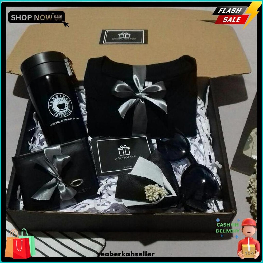 

Gift Box Coffee Hitam Putih Hampers Cowok Black Series Kado Greduation Kado Wisuda Hadiah Ulang Tahun Cowok (Cod)