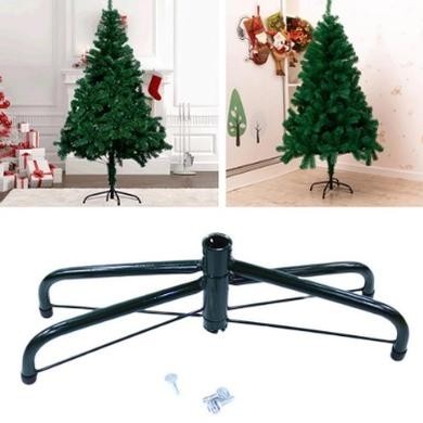 JHY 45/50Cm Dudukan Dasar Pohon Natal Braket Besi Lipat Penyangga Bawah Pohon Natal Dekorasi Natal A