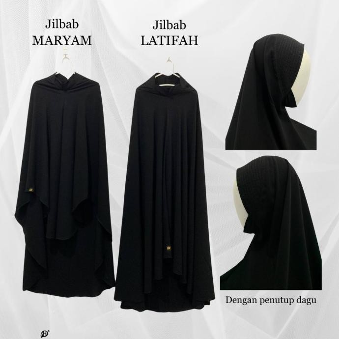Jilbab dagu Jumbo Fortaleza Jetblack