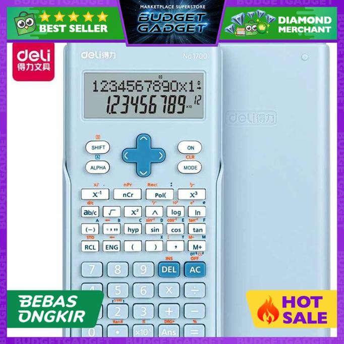 

Deli Kalkulator Saintifik Scientific Calculator LCD Display - Deli-170