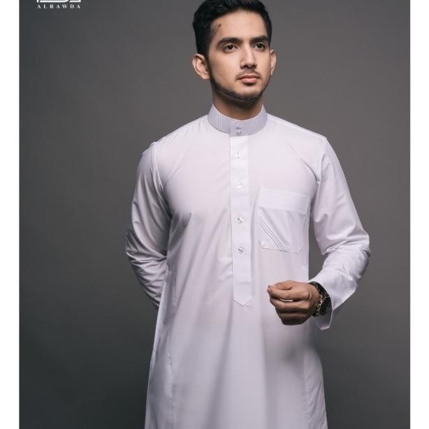 Al Rawda By Al Haramain Jubah / Gas Pria Dewasa Slimfit Series (1083)