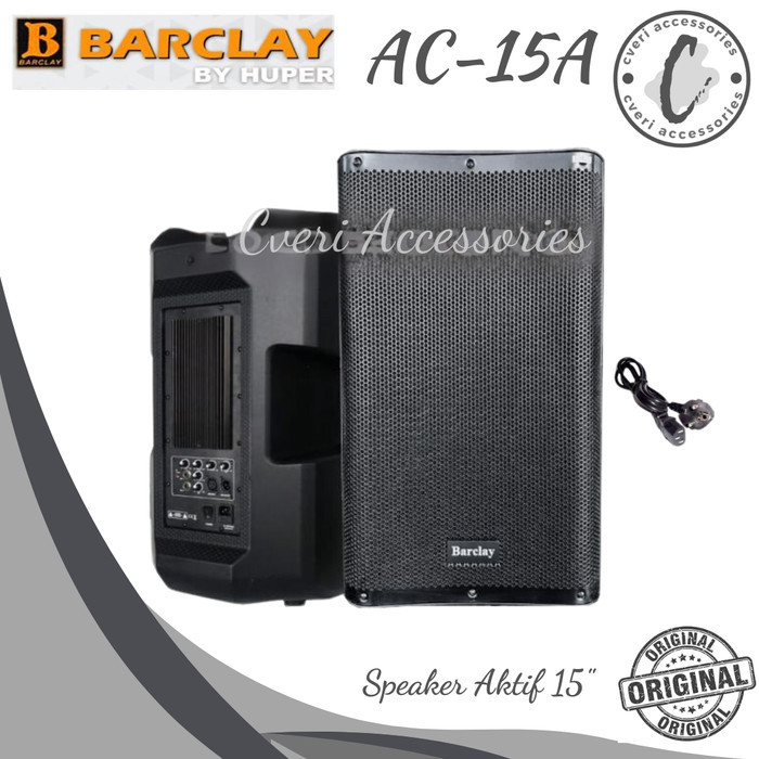 Barclay AC15A Speaker Aktif 15-Inch Speaker Aktif Barclay by Huper AC-15A Original