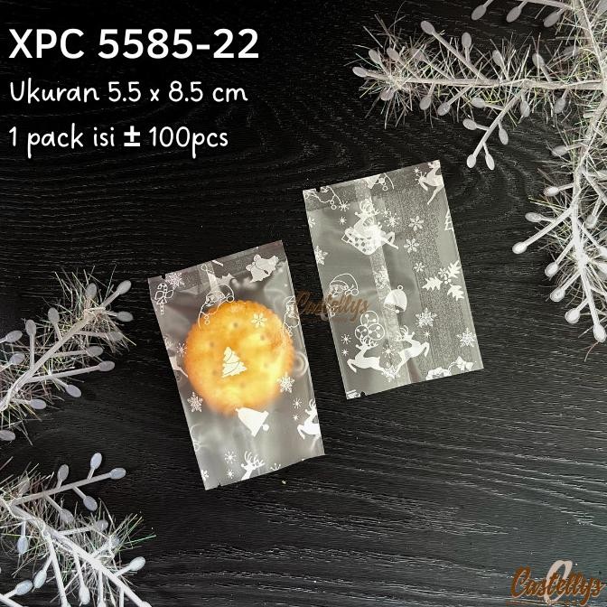 

monggo] Plastik Cookies Natal XPC 5585-22 Kue Kering Nastar Nougat Christmas