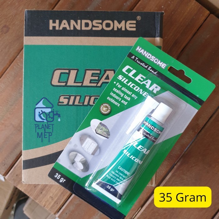 

*#*#*#] HANDSOME Lem Silicone 35gr 85gr / Lem Kaca CLEAR