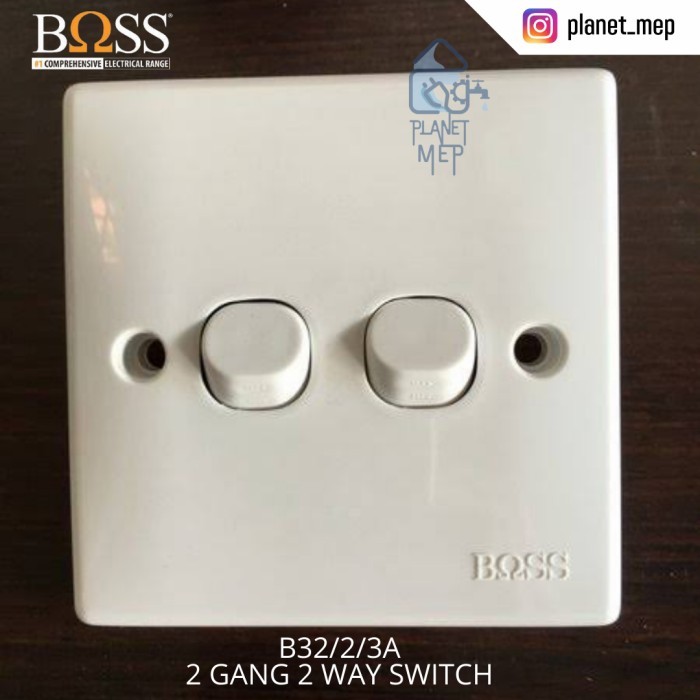 *#*#*#*#] BOSS SAKLAR HOTEL 2 TOMBOL / 2 GANG 2 WAY SWITCH