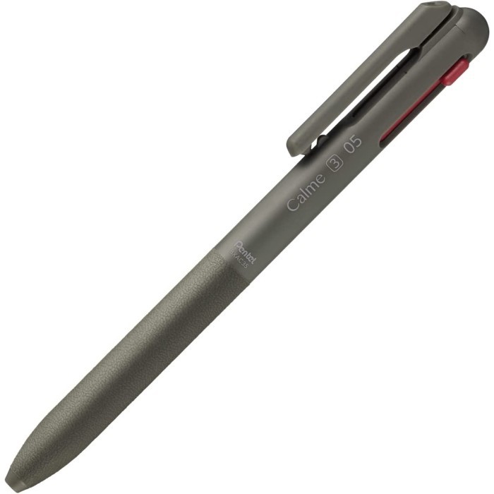 

Ready Pentel Calme 3 0.5 mm Tri-Color Emulsion Ballpoint Pen