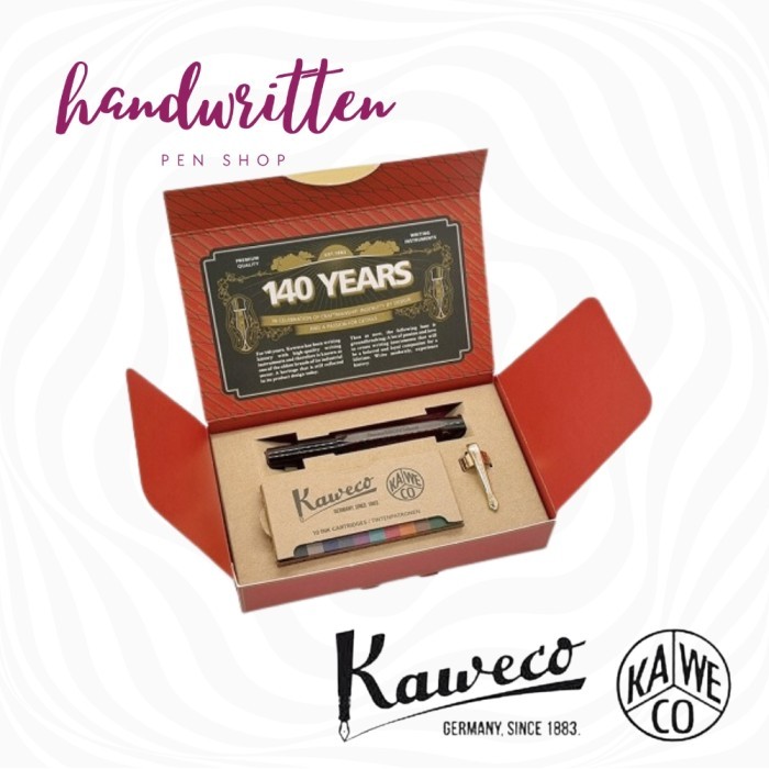 

Ready KAWECO Ebonit Sport Fountain Pen Set 140th Years Anniversary