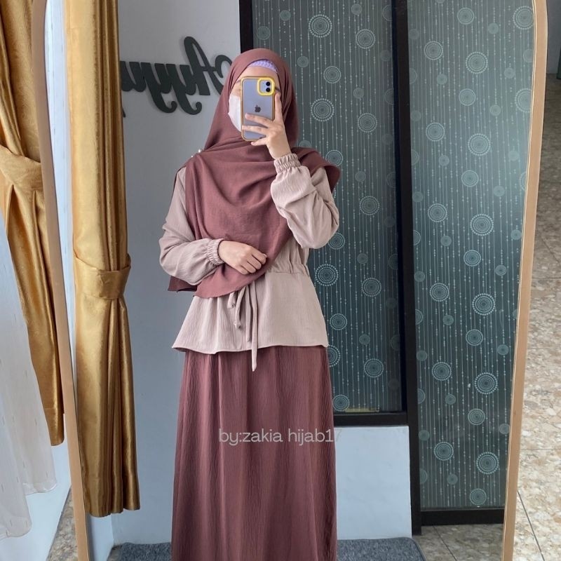Dress Gamia Elegan Maxi Kondangan Ghamis Jumbo Cantik Terbaru 2025 Gemis Viral Dres Muslimah Gami Re