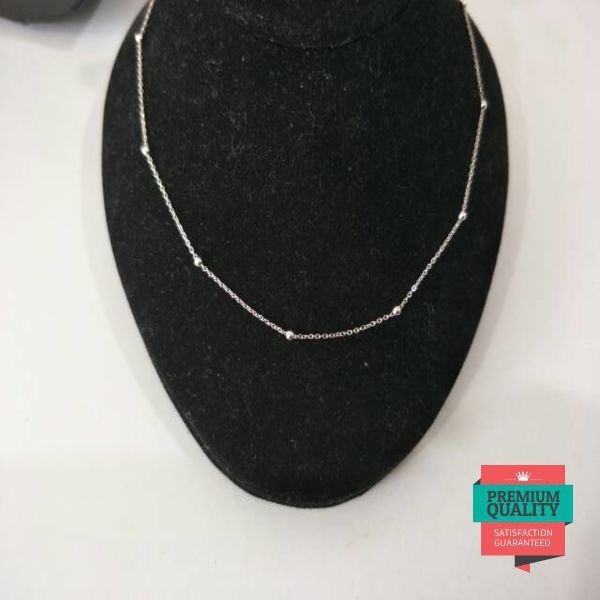 Promo Kalung jedar emas putih 1 gram an ajaah hadiah ultah kalung kekinian kalung korea Elegan