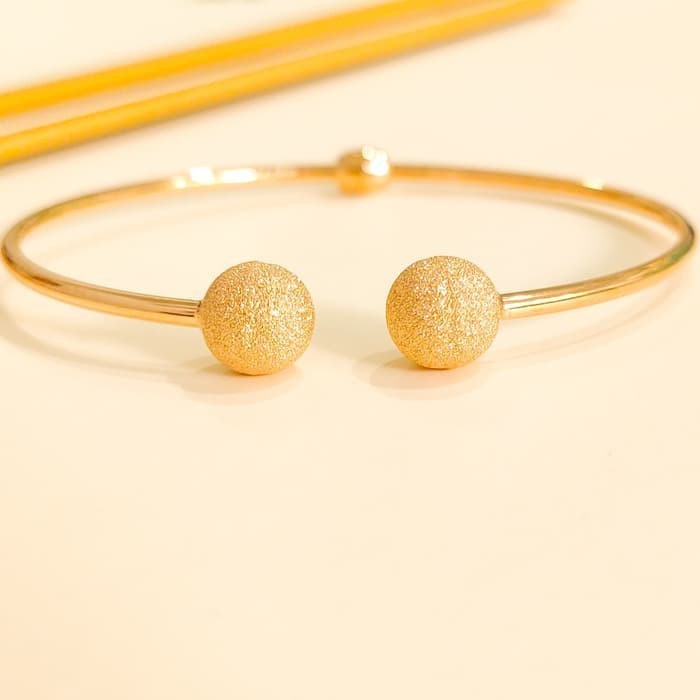 Murah RESTOCK Gelang wanita model tinju fashionable emas asli Keren
