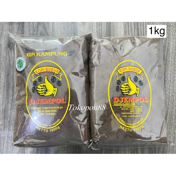 

Kopi Kampung Djempol 1kg/ Kopi Bubuk Jempol/ Kopi Khas Pontianak