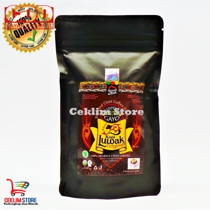 

KOPI ARABIKA GAYO ( KOPI LUWAK ) 100gr RUMOH ACEH KOPI LUWAK