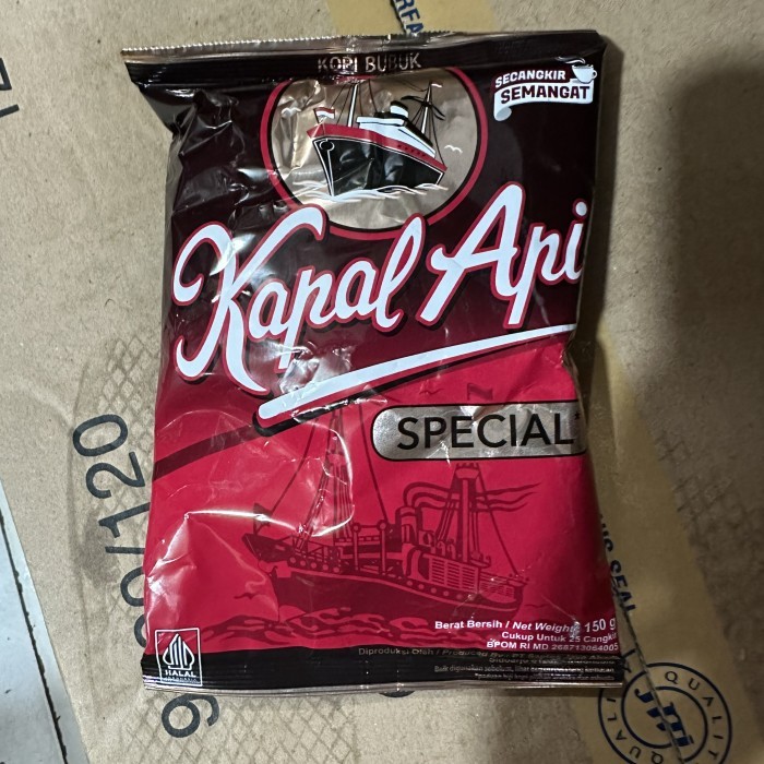 

kopi kapal api 165 gr dus