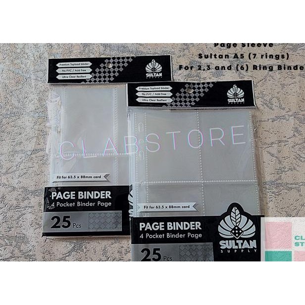 

Sultan A5 4P 8P Page Binder 4 Poet Ring Album Kpop Sleeve Binder