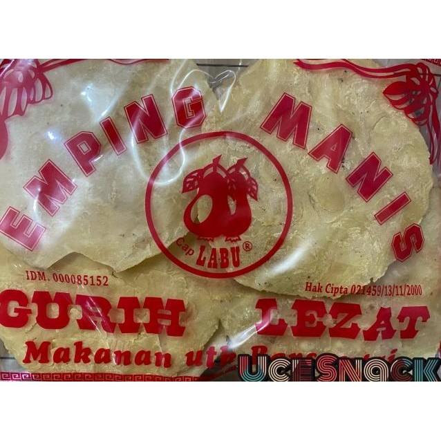 

Emping Melinjo Mentah Manis Cap Labu 300Gram