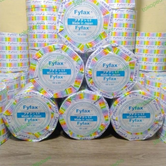 

TERBARU - Kertas Kasir Thermal Fyfax 80x80 / Thermal Paper Roll Fyfax 80x80