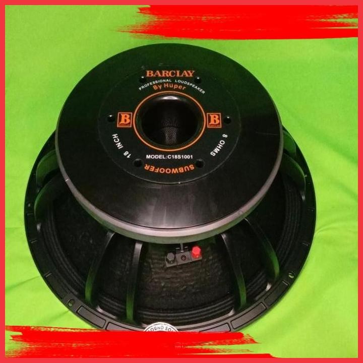 (SOU) SPEAKER 18 INCH HUPER BARCLAY C18S1001