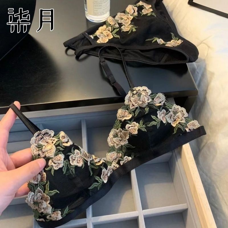 Jaring Renda bra Set Bra Cup Segitiga