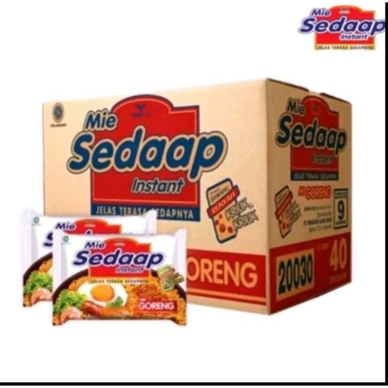 

SEDAAP MIE GORENG 90 GR 1 DUS ISI 40 PCS