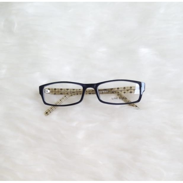 Promo Kacamata Fashion Pria Wanita Keren Hitam Loreng/ Alat Bantu Mata Sehat