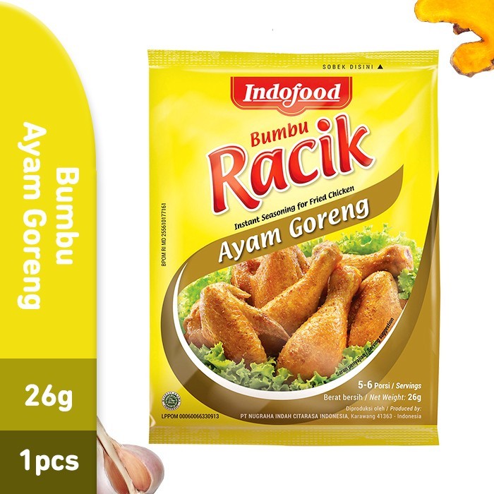

Bumbu Indofood Racik Ayam Goreng 1PC // AB023