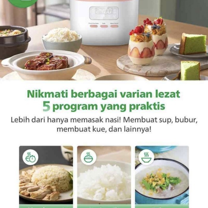 MAGIC COM PHILIPS 0,54L HD3064/33 RICE COOKER MINI PHILIPS SERIES 3000