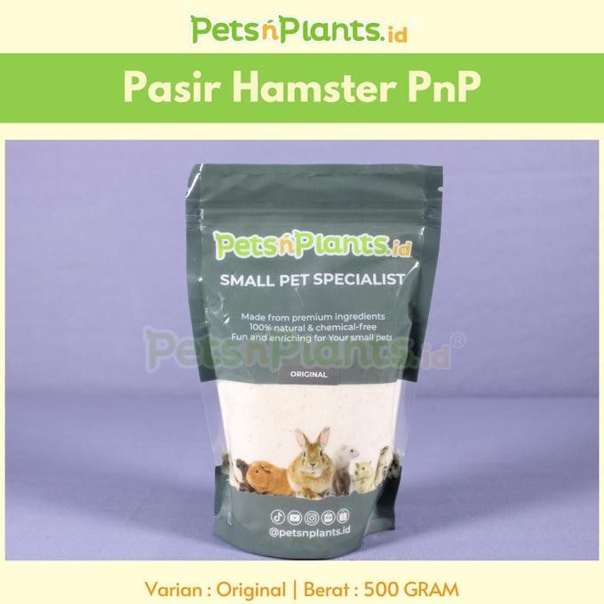 TERBARU - Pasir Hamster Wangi Hamster Bath Sand PetsNPlants.id Original 500gr