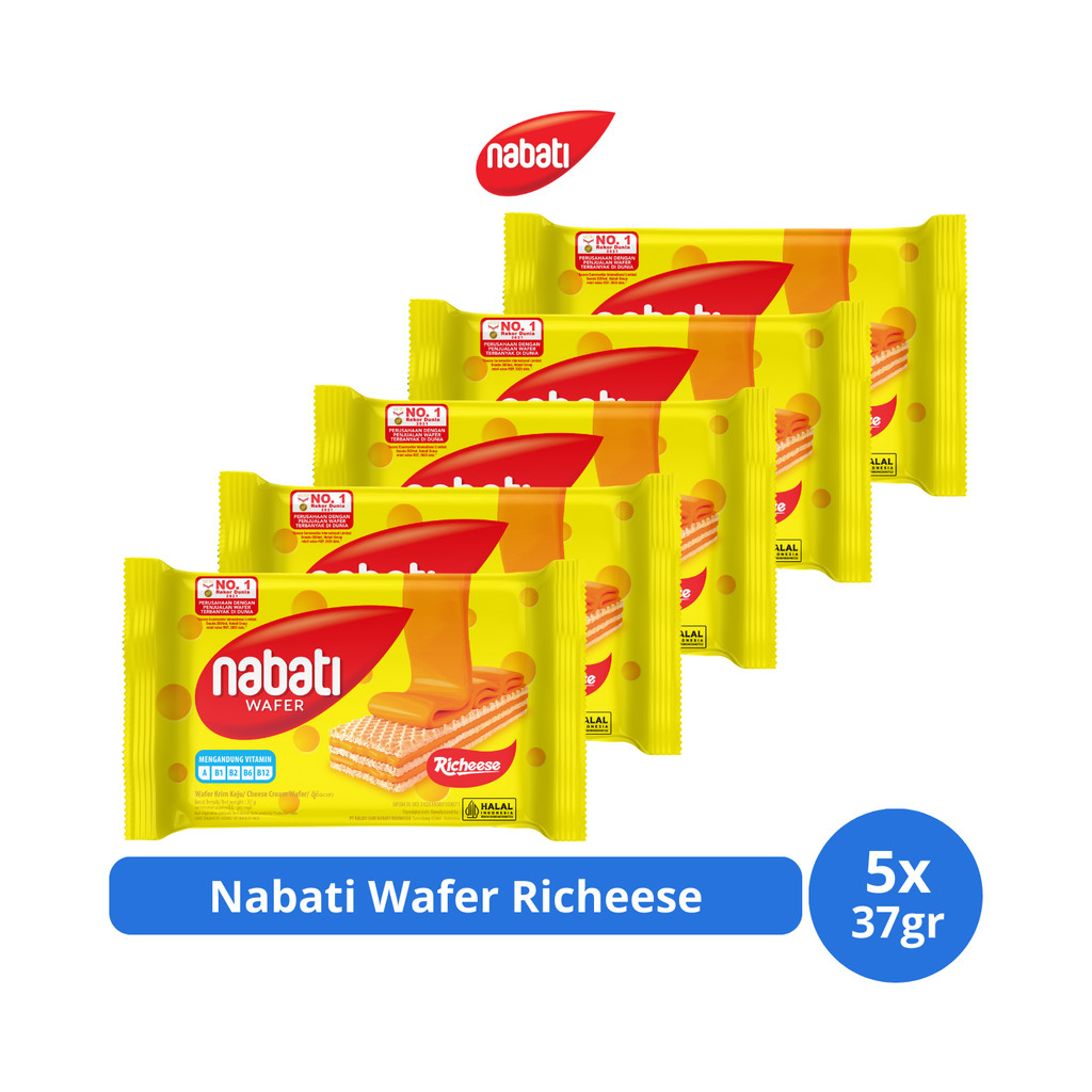 

Nabati Wafer Richeese 37gr x 5 pcs