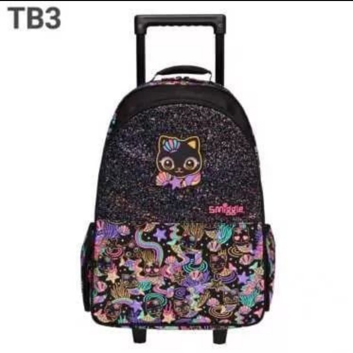 Smiggle Trolley Black Cat Backpack/ Tas Koper Anak Perempuan/ Ori/Gift