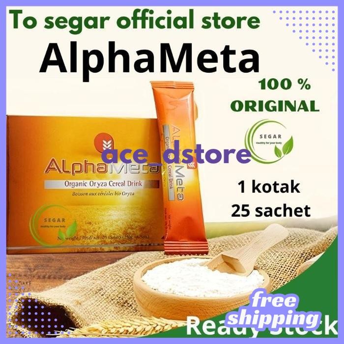 DISKON ALPHA META ALPHAMETA SACHET 1 BOX ISI 25 SACHET MAKANAN SEL TUBUH BY ACE D'STORE 