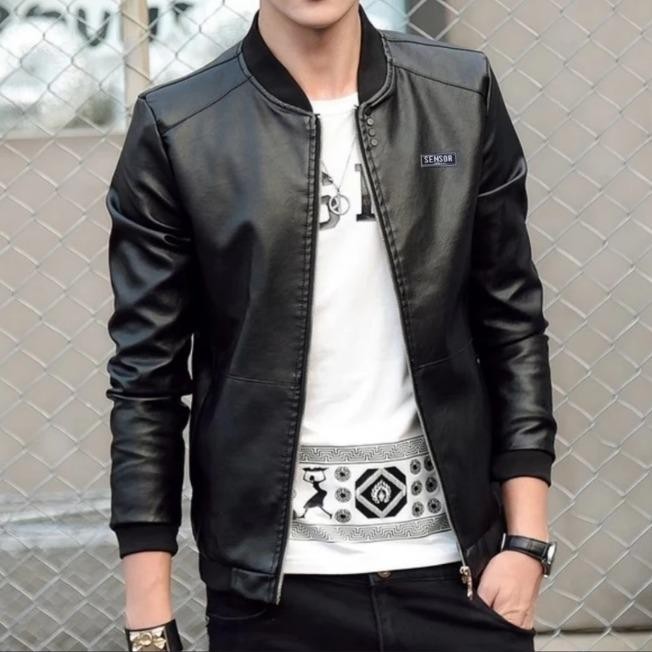SNSR - Jaket Oscar - Jaket Kulit Sintesis - Jaket Pria Bahan Kulit Sintetis - Jaket Oscar SNSR - Jak