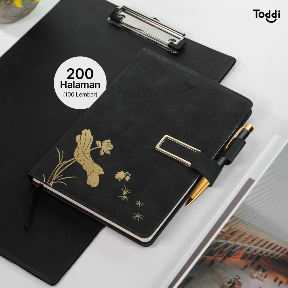 

[Grosir Bane] Toddi Buku Jurnal Leather Notebook Diary A5 80GSM 200 Halaman - TD663