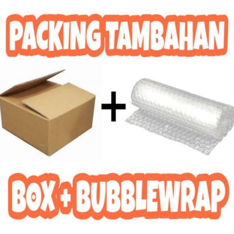 

Packaging Tambahan Bubblewrap + Kardus Paket Aman