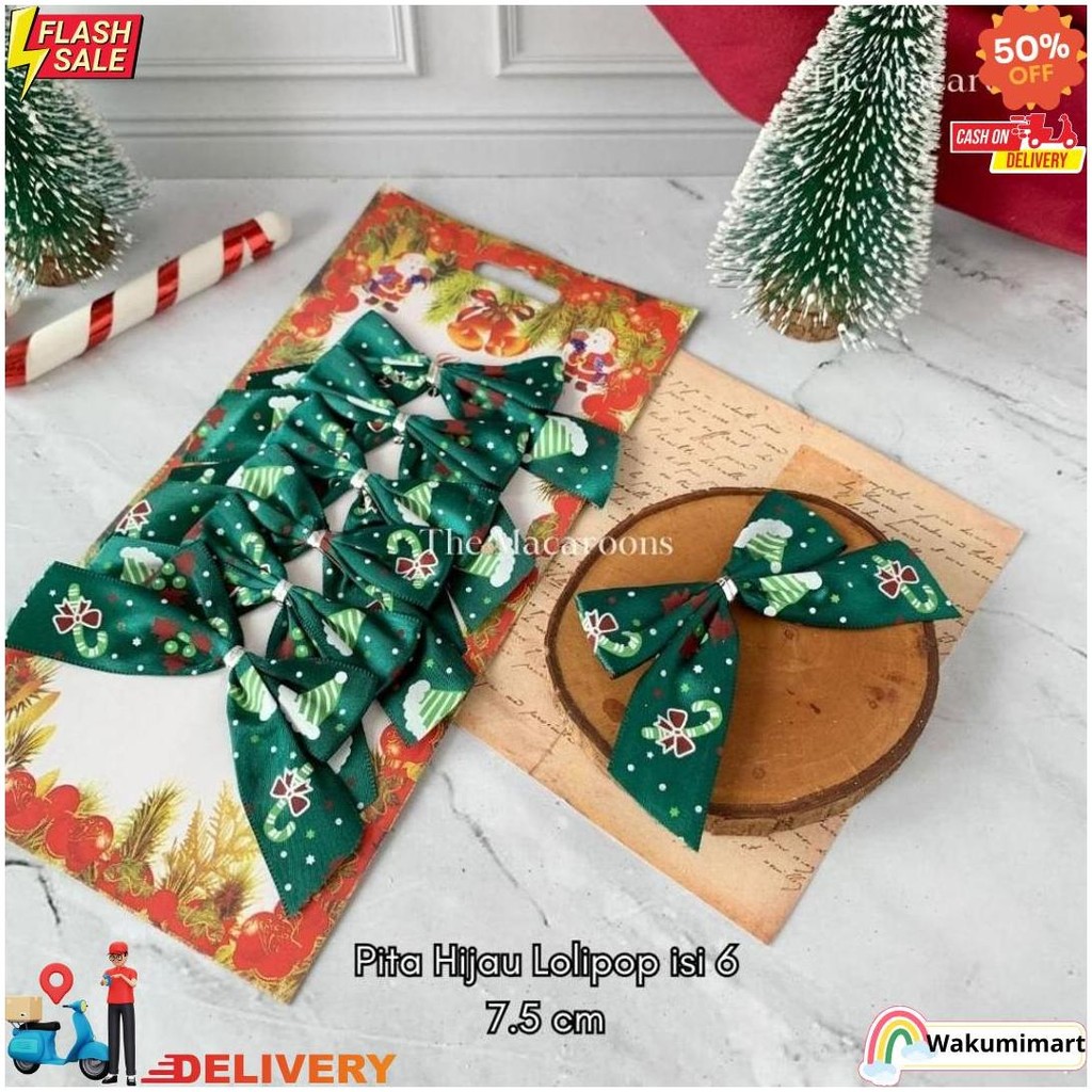 

Pita Natal Dekorasi Pohon Natal / Hiasan Aksesoris Hampers Parcel D Sale