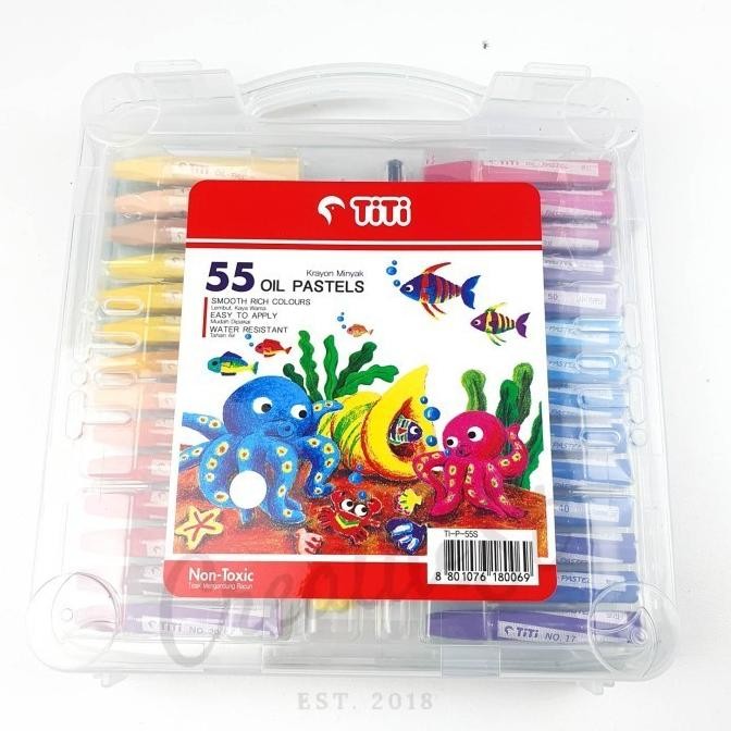 

TITI Crayon Oil Pastel 55 Warna Case