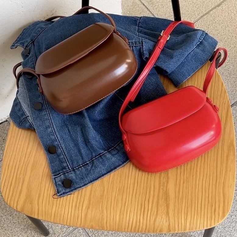 Tas Selempang Kulit Wanita Tas Cewek Mini Slingbag Saddle Bag JS2 8505