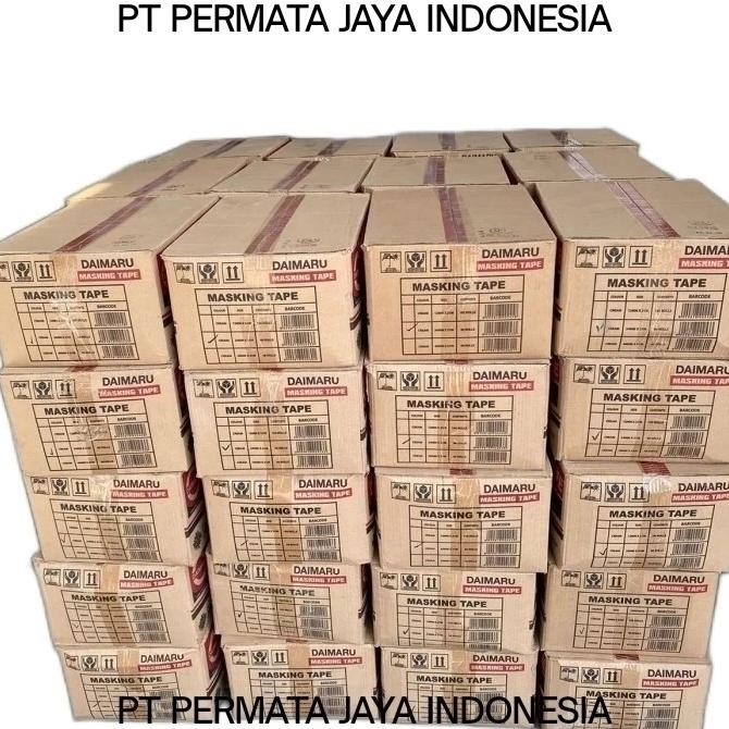 

TERMURAH - masking tape / lakban kertas / daimaru 1 inch / 1 dus