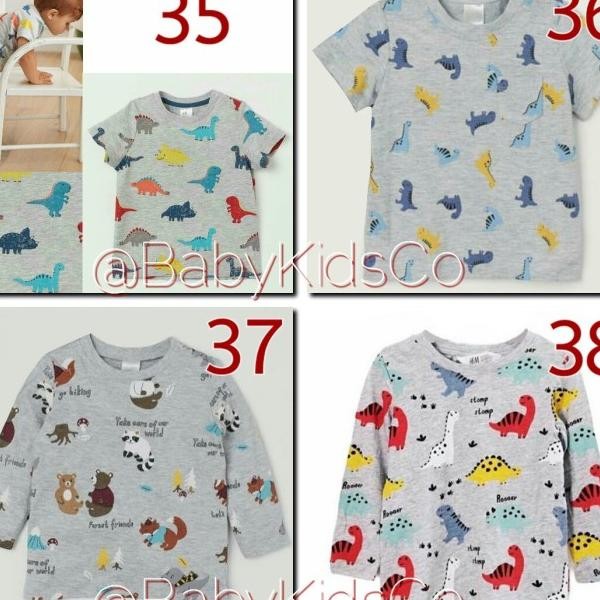 Kaos Bayi Anak Laki H & M Tee Tshirt Baby Boy Kaos Hm Baju Anak