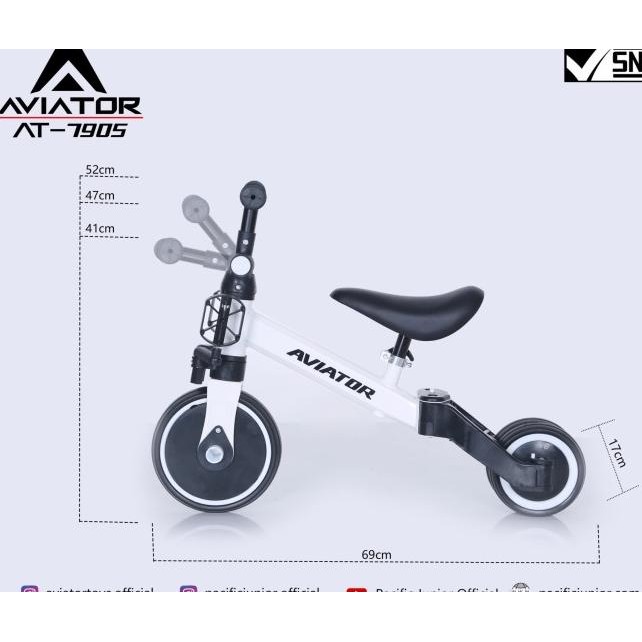 Sepeda Roda 3 / Balance Bike / Toddler Push Bike 3 In 1 Exotic