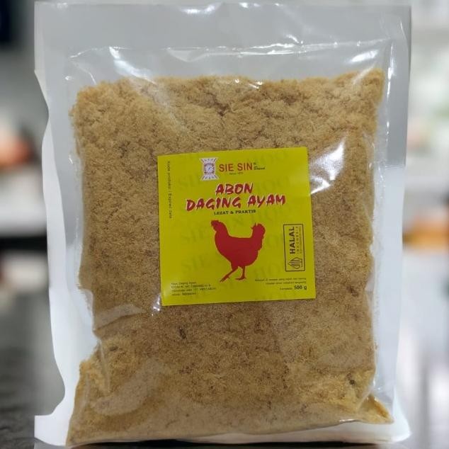 

Abon Daging Ayam/Sapi 500Gr Sie Sin Brand Halal Ekonos Untuk Bakery