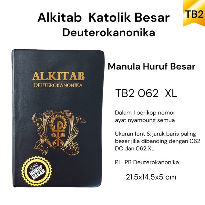 

Ready Alkitab Katolik Deuterokanonika XL Edisi Huruf Besar Kitab SuciKatolik