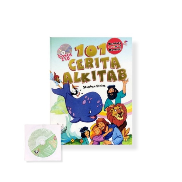 

Ready Buku 101 Cerita Alkitab Bonus 2 CD Buku Rohani Kristen Buku Anak