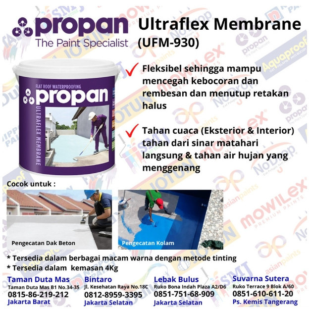 CAT PELAPIS ANTI BOCOR & KOLAM PROPAN ULTRAFLEX MEMBRANE TINTING 20KG